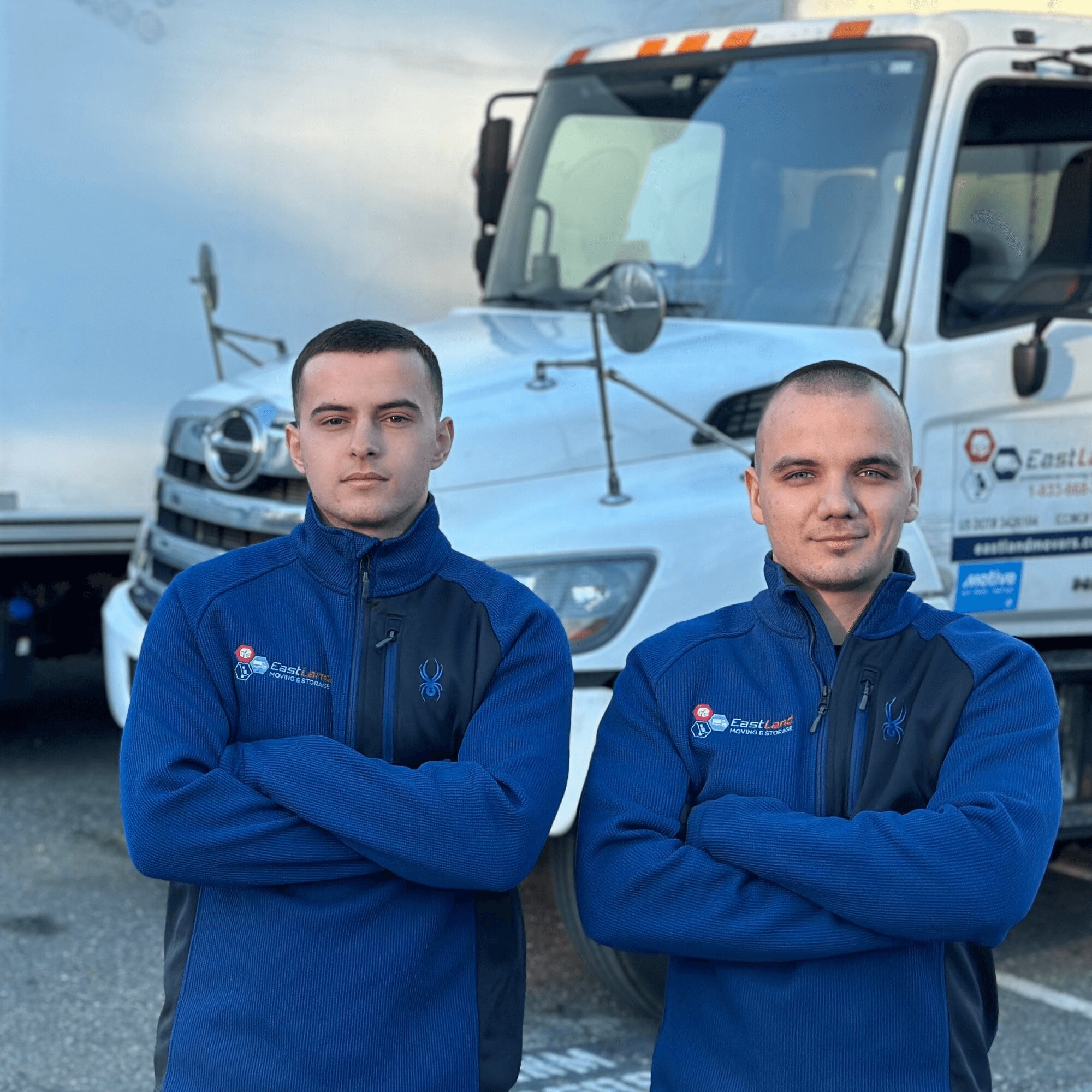 Movers in front of a Truck